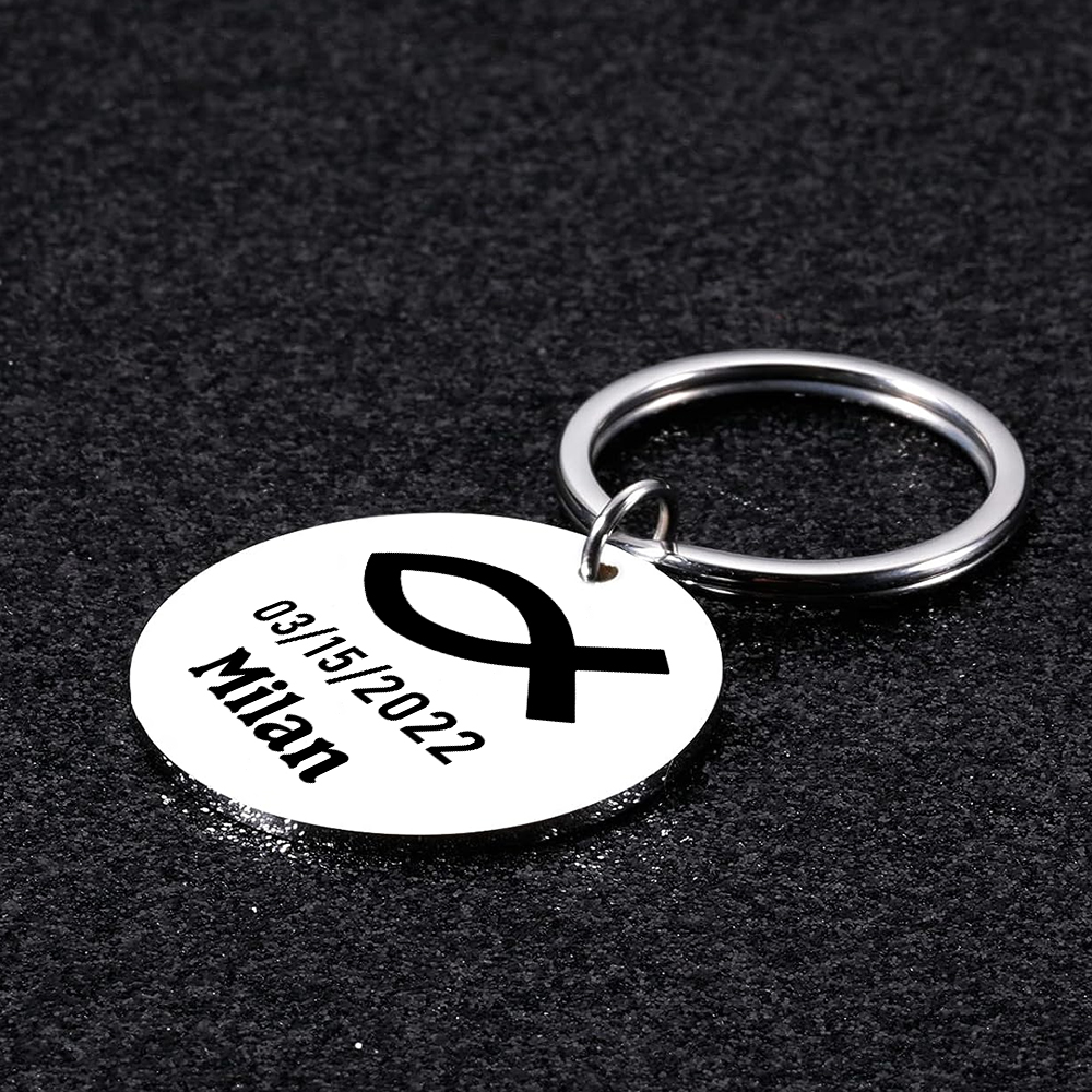 Comunión-Llavero con icono de comunión 1 foto, 1 fecha y 1 nombre personalizados-Jessemade ES