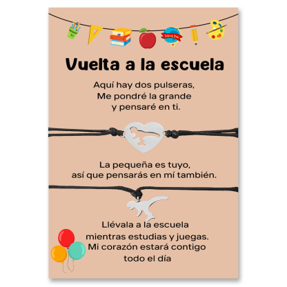 Unidad de 2 pulseras de tyannosaurus rex - Regalos de regreso a la escuela
