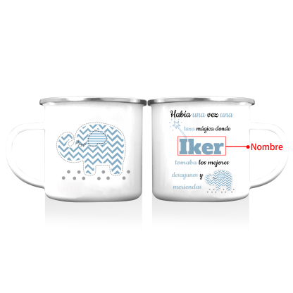 Vuelta al cole-Taza para niños "taza mágica" con 1 nombre personalizado