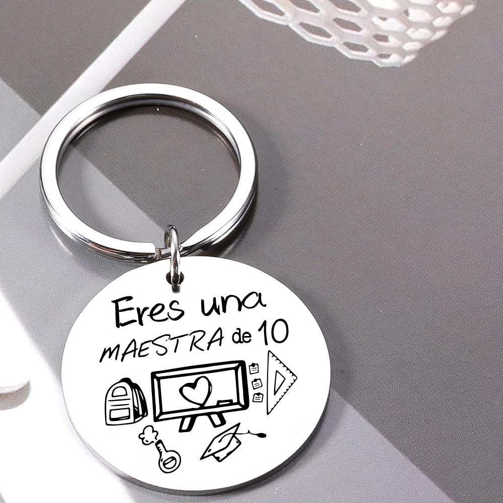 Llavero eres una maestra de 10-Jessemade ES