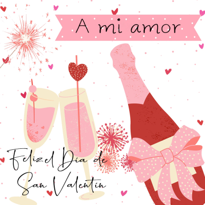 Una tarjeta-Para mi amor San Valentín-Jessemade ES