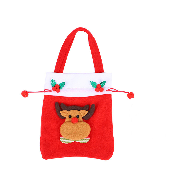 Navidad-Bolso navideño con cremallera, bolsa de Navidad