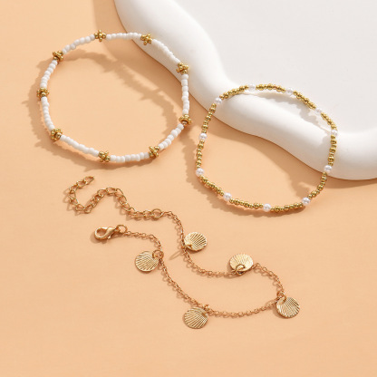 Pulsera de tobillo tres cadenas para mujer regalo de verano