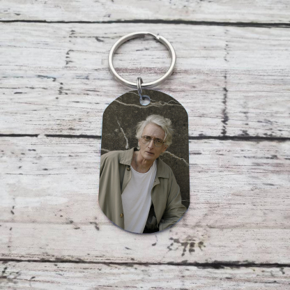 Llavero conmemorativo a un ser querido personalizado con foto, nombre y años-Jessemade ES