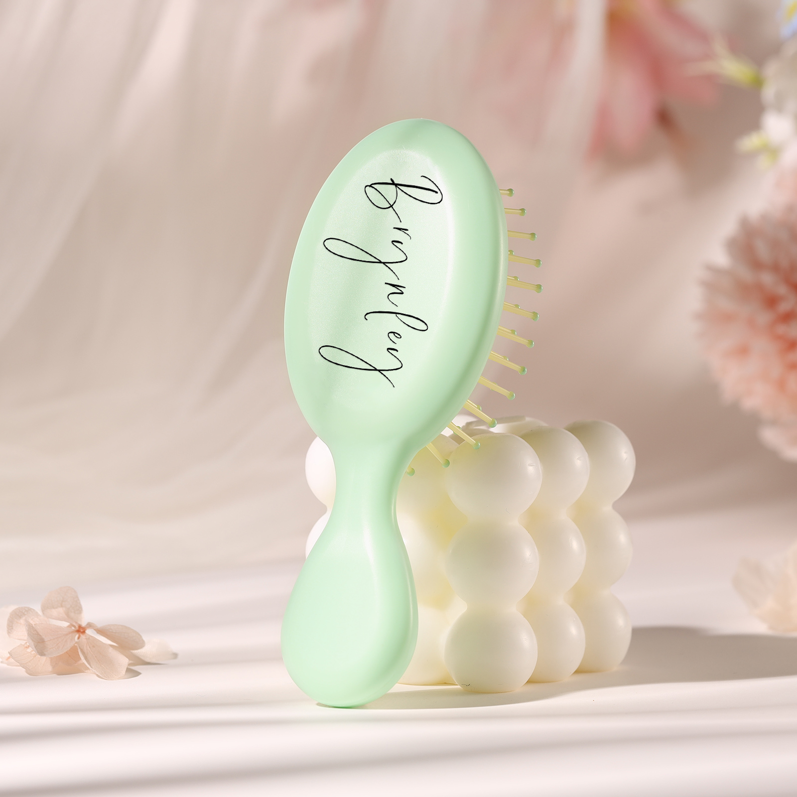 Accesorios peine colorido para mujer con texto personalizado