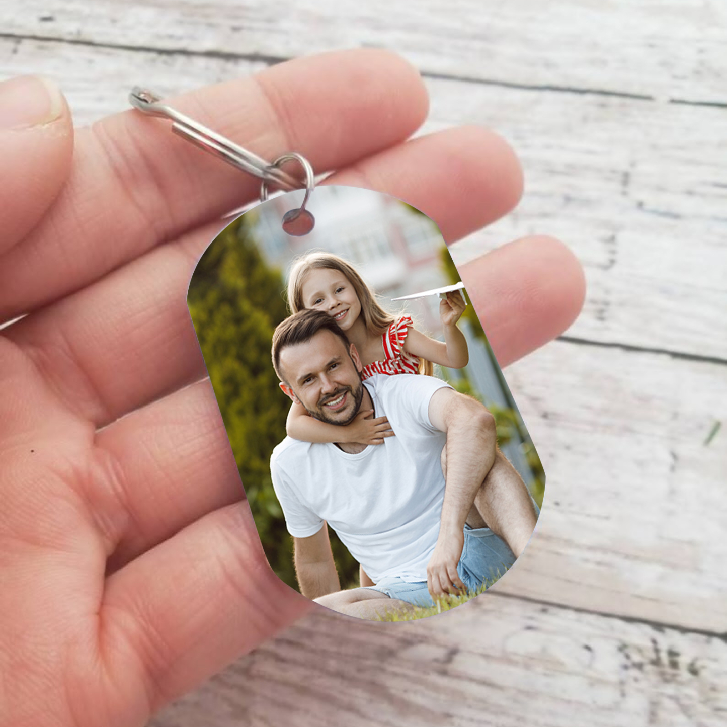 Al cumpleaño de papá-Llavero Personalizado EL HOMBRE EL MITO LA LEYENDA Nombre, Número y Foto-Jessemade ES