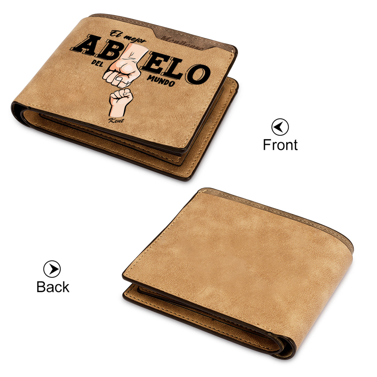 Cartera personalizada para abuelo regalo práctico y emotivo para padre y suegro | Jessemade