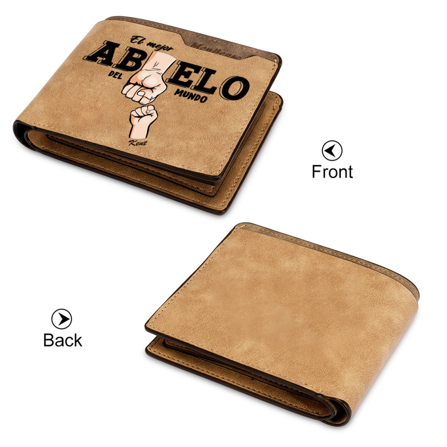 Cartera personalizada para abuelo regalo práctico y emotivo para padre y suegro | Jessemade