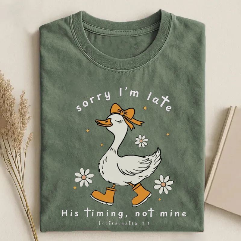 Sorry I'm Late Bible Verse T-shirt