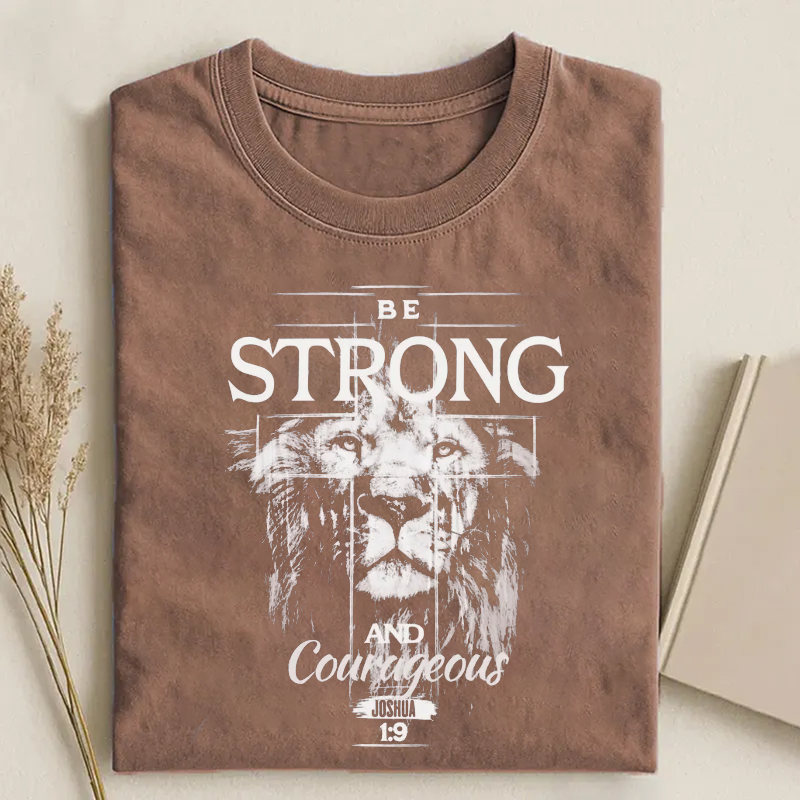Christian Lion Shirt Men Comfort Colors Religious Man T-shirt