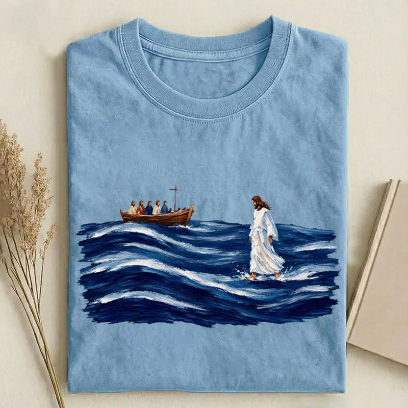 Jesus Walking on Water T-shirt