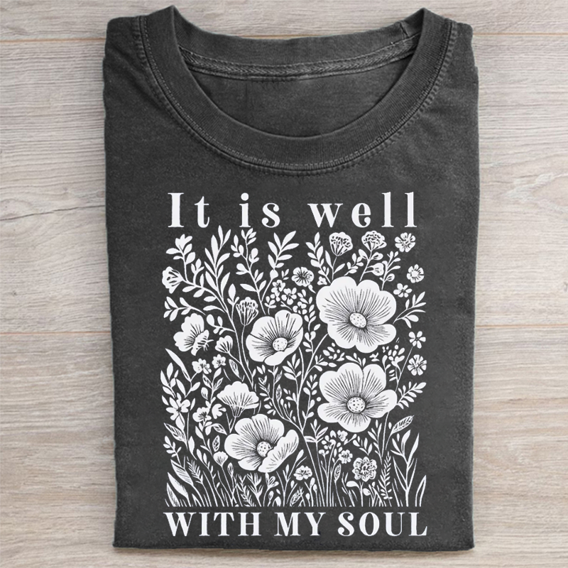 Vintage Floral Christian T-shirt