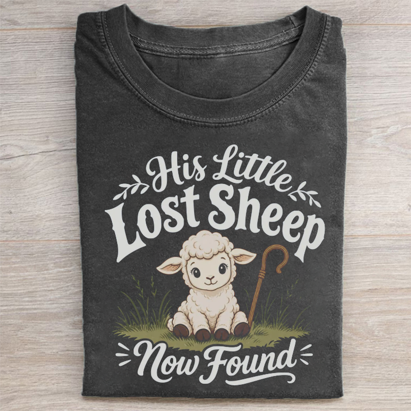 His Little Lost Sheep Now Found  T-shirt