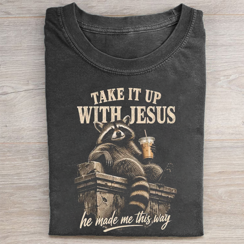 Christian raccoon T-shirt