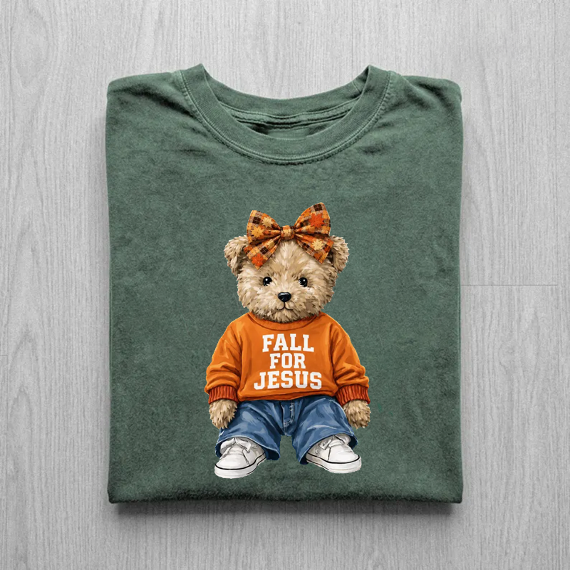 Fall For Jesus Teddy Bear T-shirt