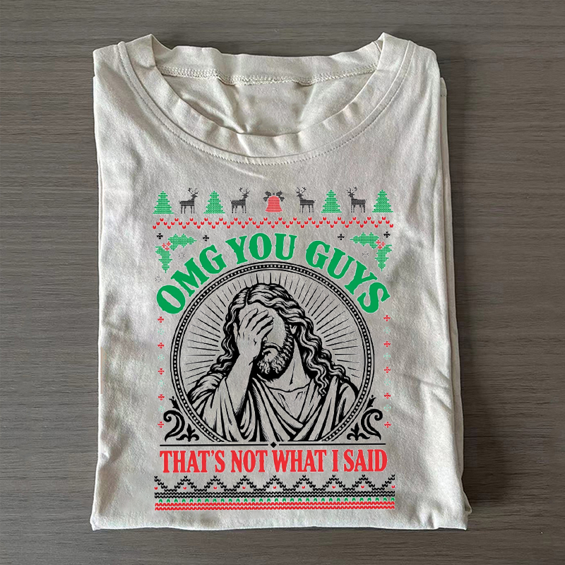 Jesus Facepalm Christmas T-shirt