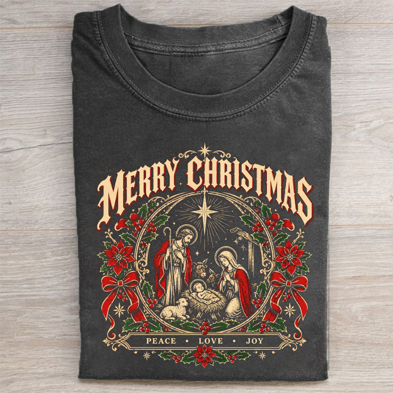 Merry Christmas Nativity T-shirt