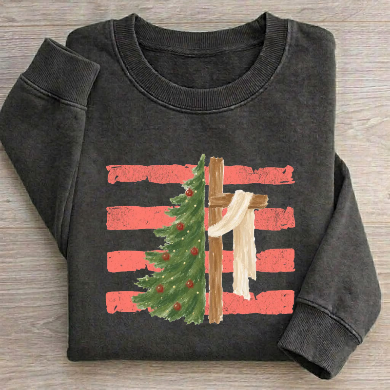 Christmas Tree Cross Sweatshirt