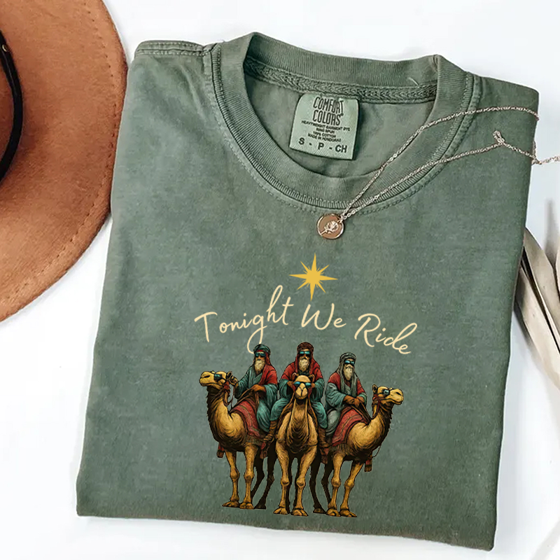 Comfort Colors Tonight We Ride Christmas T-shirt
