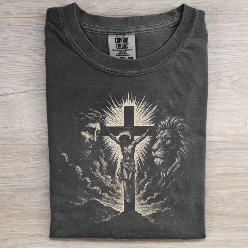 Jesus Cross Vintage 90s Style T-shirt