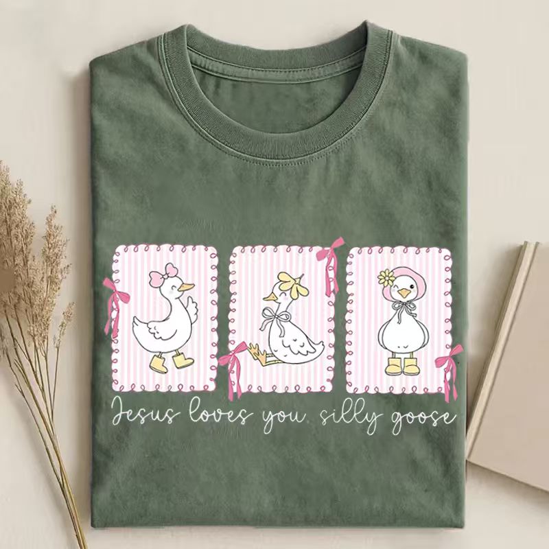 Jesus Loves You Silly Goose T-shirt