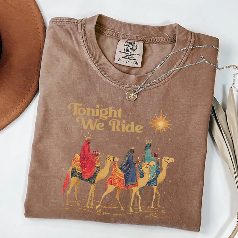 Tonight We Ride Christmas T-shirt