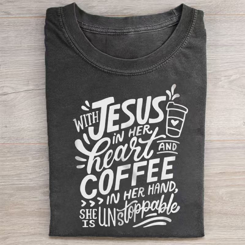 Jesus And Cofee T-shirt
