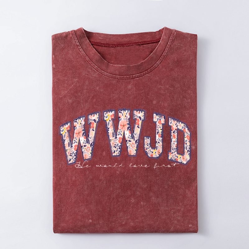 Comfort Colors WWJD Bible Verse T-shirt