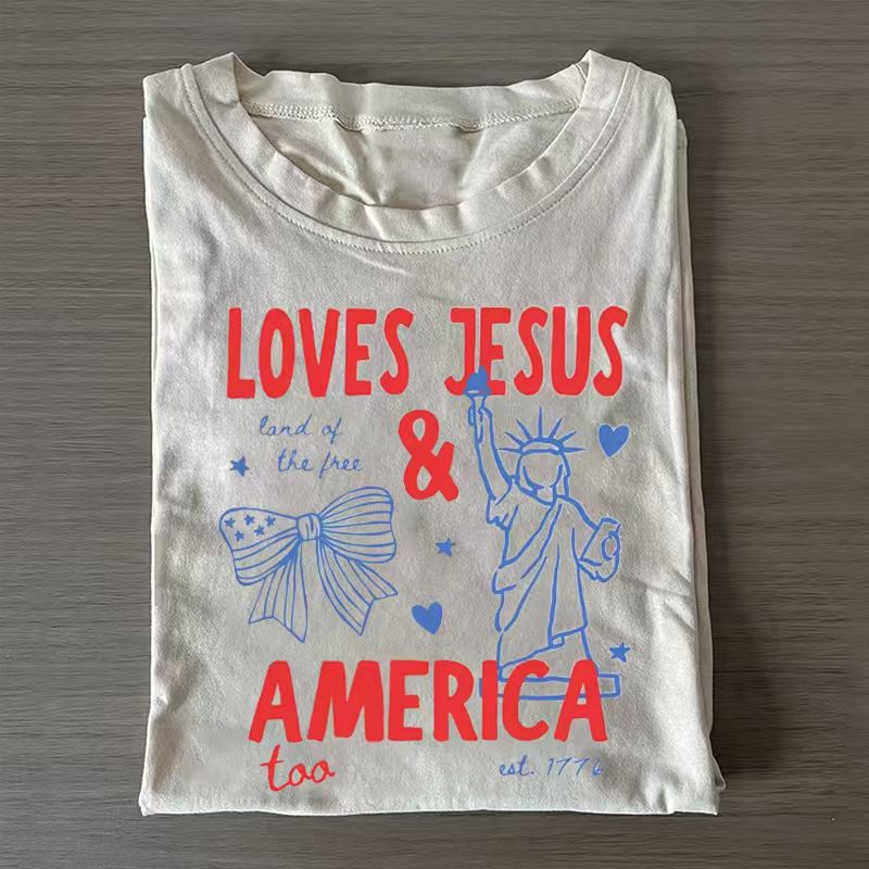 Loves Jesus And America Too T-shirt