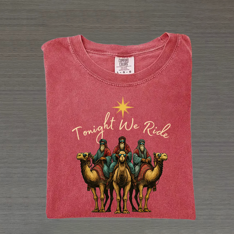 Comfort Colors Tonight We Ride Christmas T-shirt