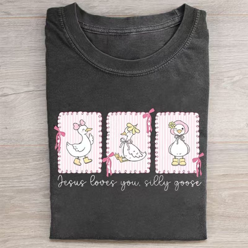 Jesus Loves You Silly Goose T-shirt