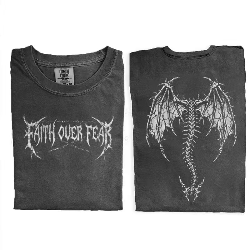 Faith Over Fear Wings Christian T-shirt