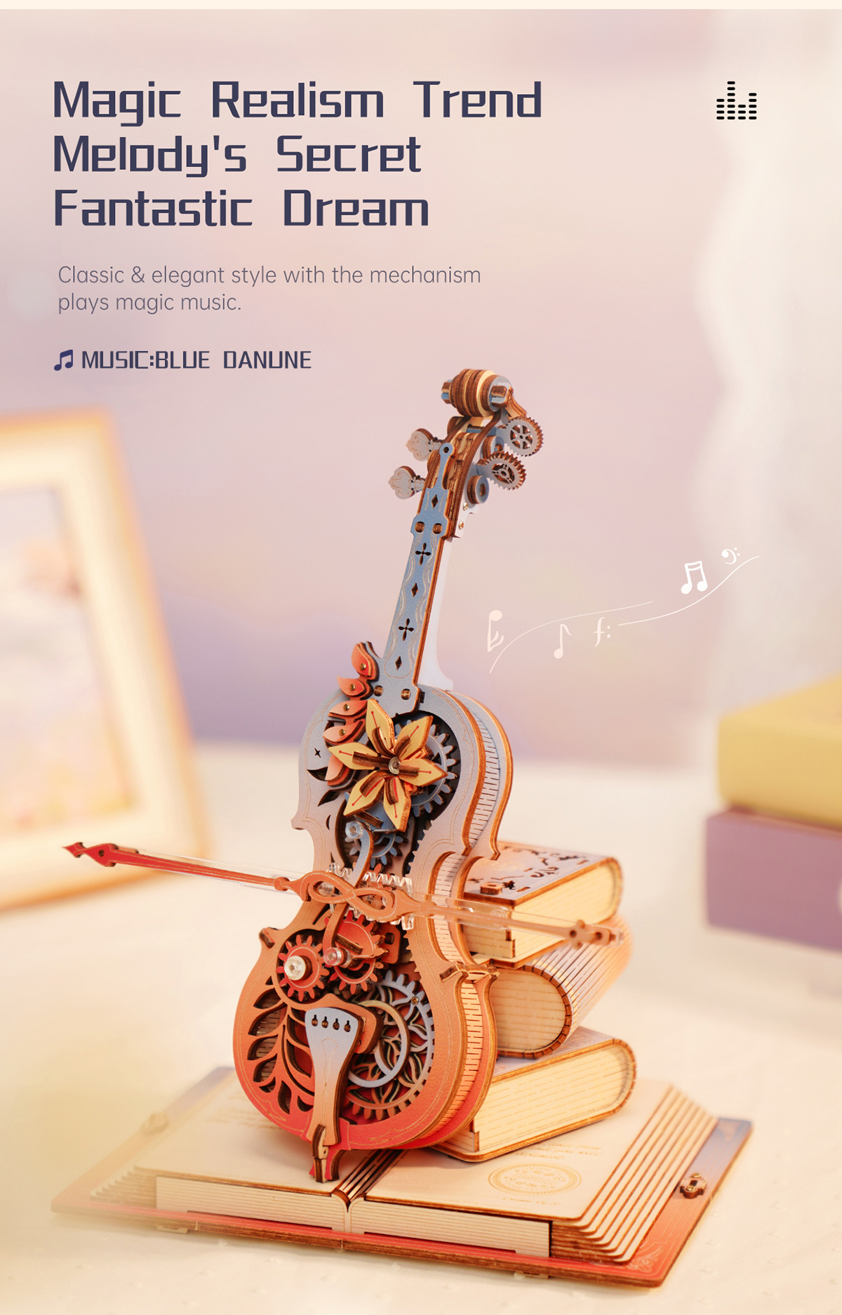 ROKR Symphony of Gorgeous Dreams 3D Wooden Puzzle AMK63M