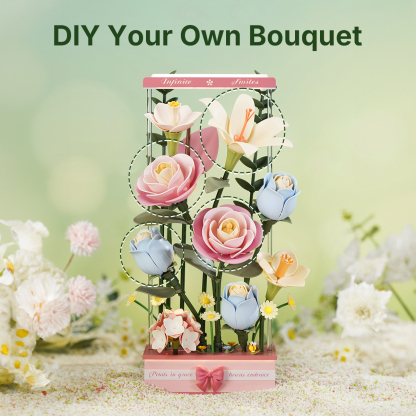 ROKR Single Flower Floral Art DIY 3D Puzzle
