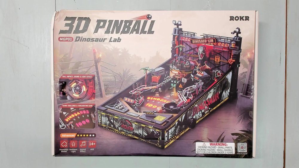 ROKR 3D Pinball Dinosaur Lab MGP01 retail box