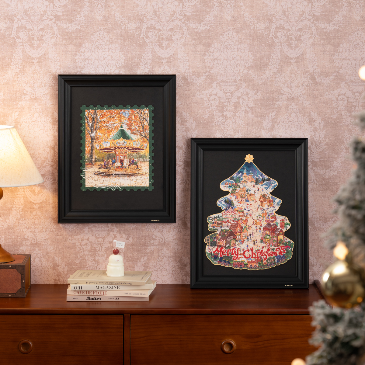 Rowood Christmas Town Wooden Jigsaw Puzzle TA007