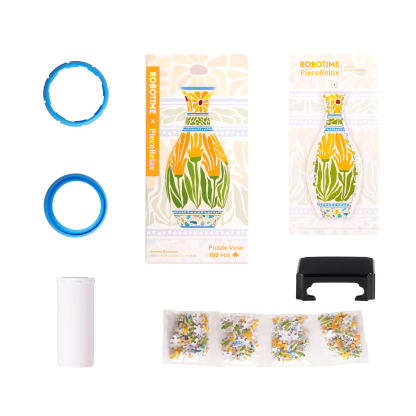 Puzzle Vase Summer Blossoms Sunset Mosaic VAS001 – ROKR