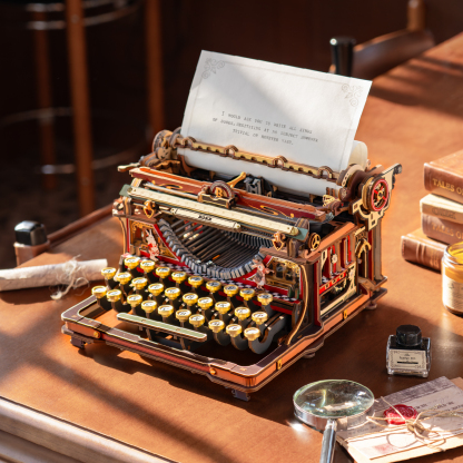 ROKR Mechanical Typewriter LK703B - 3D Wooden Globe Model Kit (Classic Version)