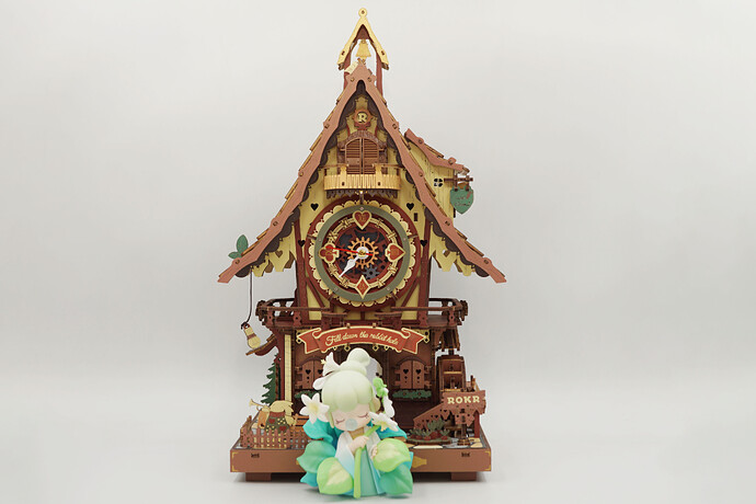 Finished ROKR Cuckoo Clock photographed for the community