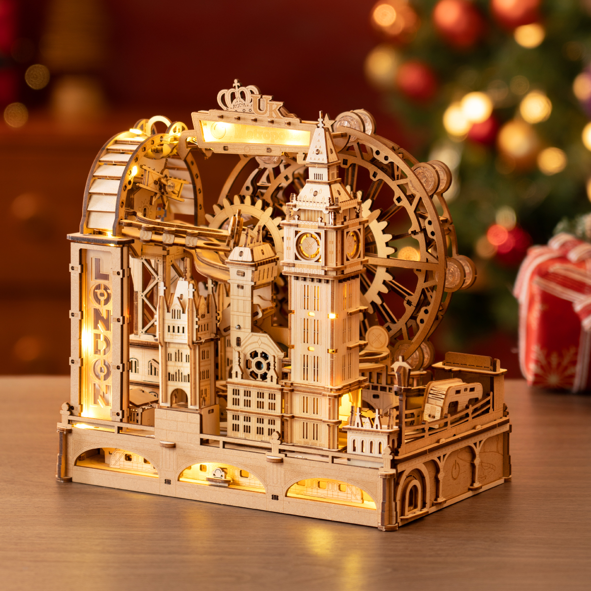 ROKR Marble Travel • London Marble Run Wooden 3D Puzzle EGB01