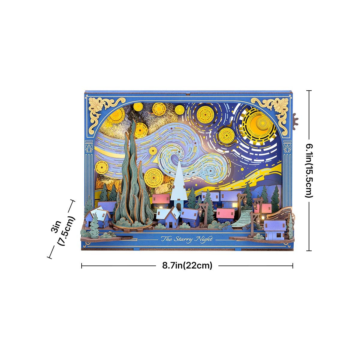 Rowood The Starry Night TH003 - Wooden 3D Art Puzzle