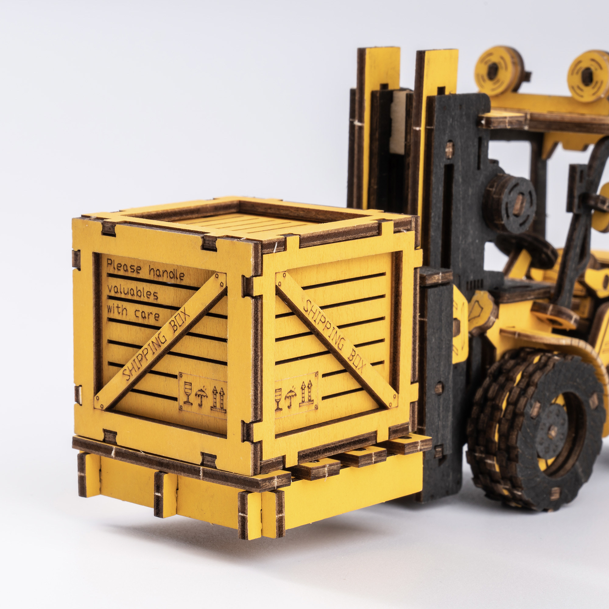 ROKR Forklift Engineering Vehicle 3D Wooden Puzzle TG413K