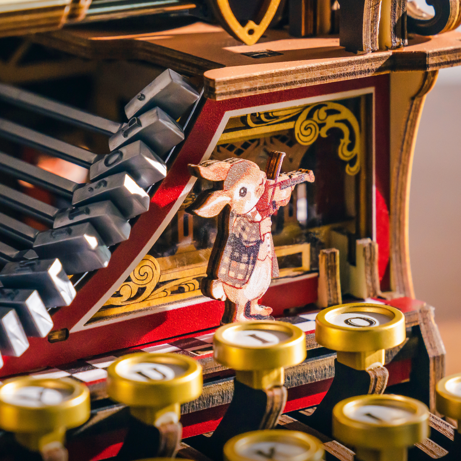 ROKR Mechanical Typewriter LK703C - 3D Wooden Globe Model Kit (Magic version)