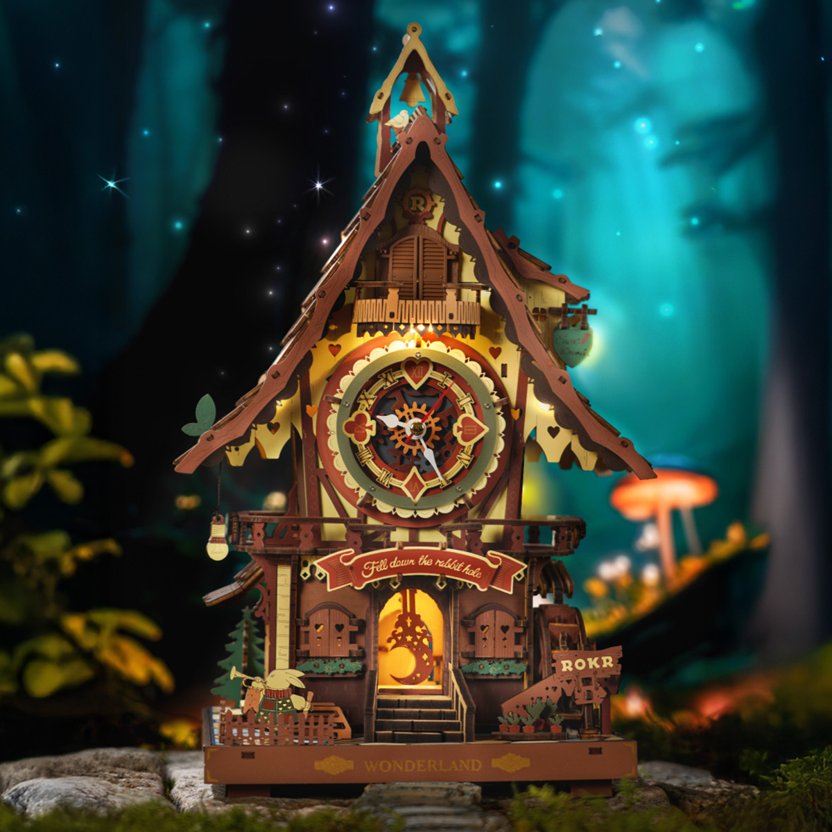 ROKR Cuckoo Clock Mechanical 3D Wooden Puzzle