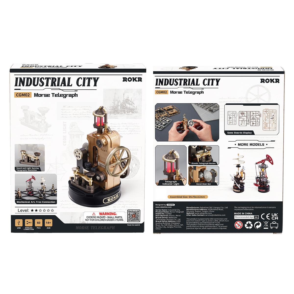 ROKR Morse Telegraph CGM02 - Mechanical 3D Puzzle