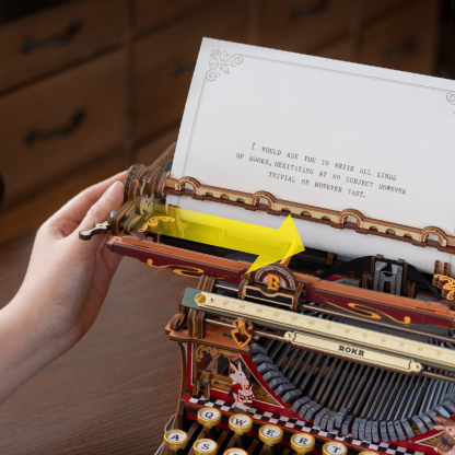 ROKR Mechanical Typewriter LK703C - 3D Wooden Globe Model Kit (Magic version)