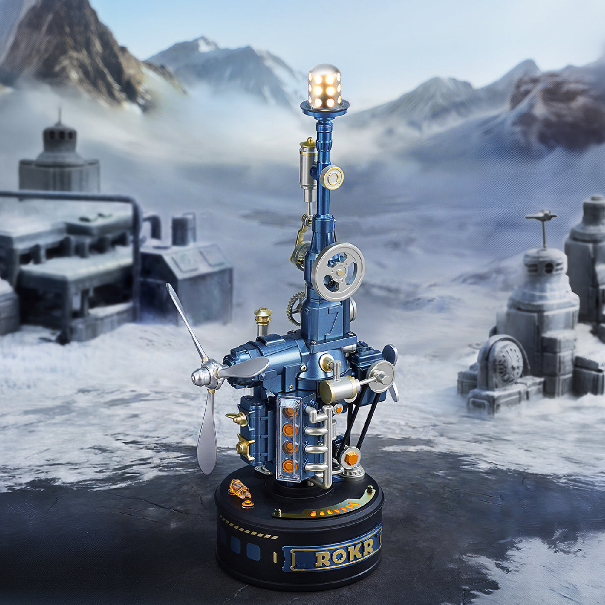 ROKR Beacon Tower CGL04 finished Industrial City mechanical model