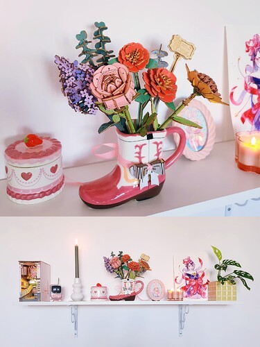 Bouquet de fleurs en bois Rowood