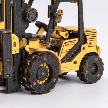 ROKR Forklift Engineering Vehicle 3D Wooden Puzzle TG413K