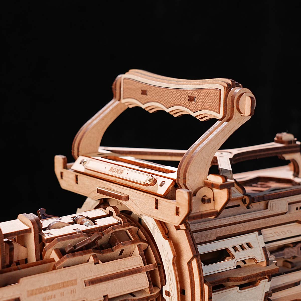 ROKR Rotating-Barrel Machine Gun 3D Wooden Puzzle LQA01